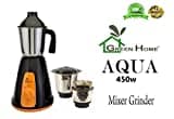 Green Home MG103 450W Mixer Grinder (Black, 3 Jar)