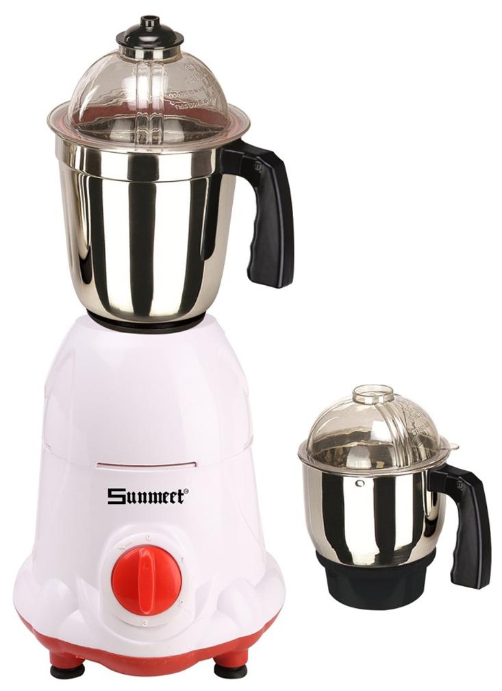 Sunmeet MG16-5 600W Mixer Grinder (White, 2 Jar)