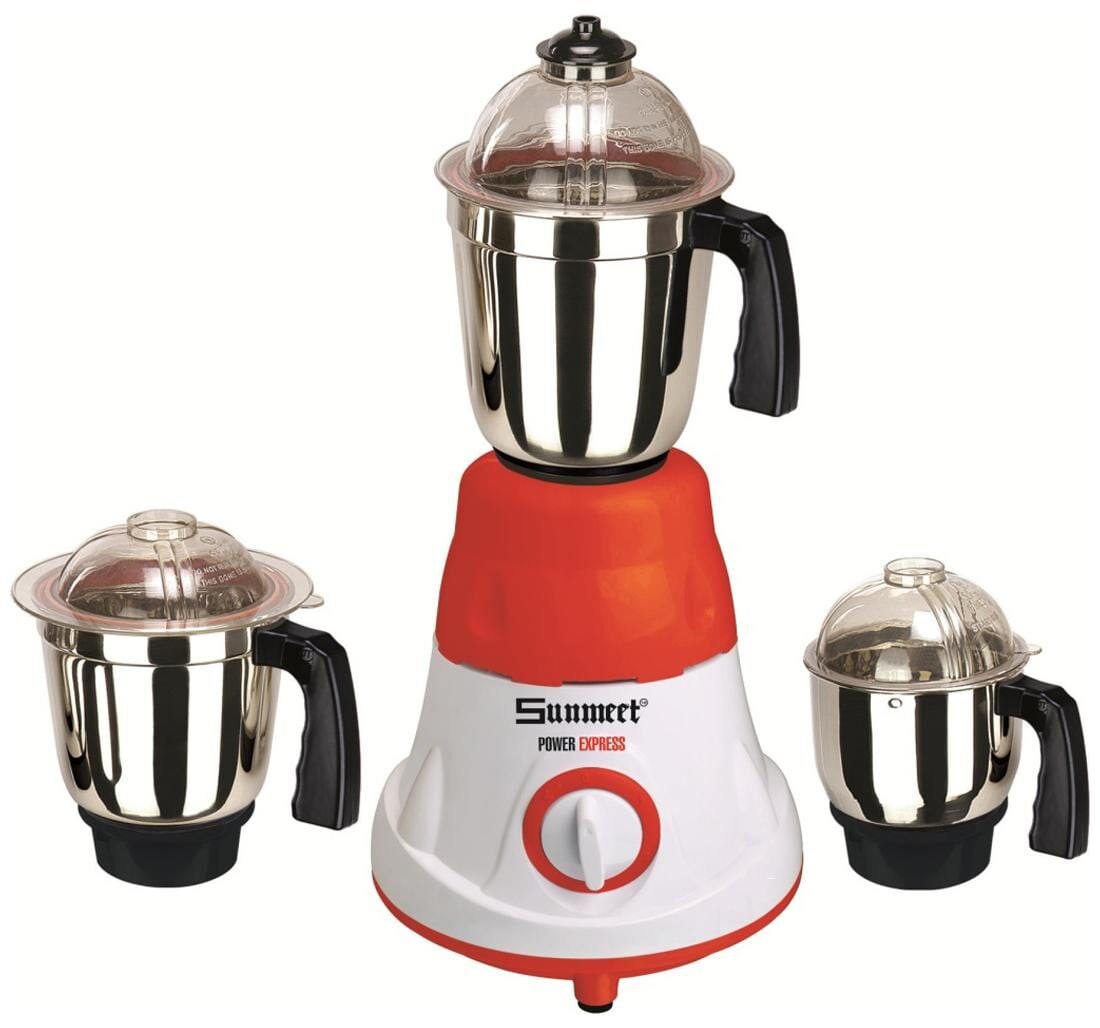 Sunmeet MG16-88 750W Mixer Grinder (Red, 3 Jar)