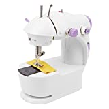 Qualimate Mini Electric Sewing Machine (White)