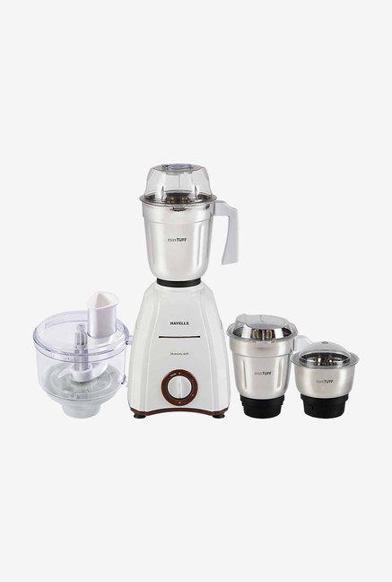 Havells Momenta 600W Mixer Grinder (White, Jar) Price in India