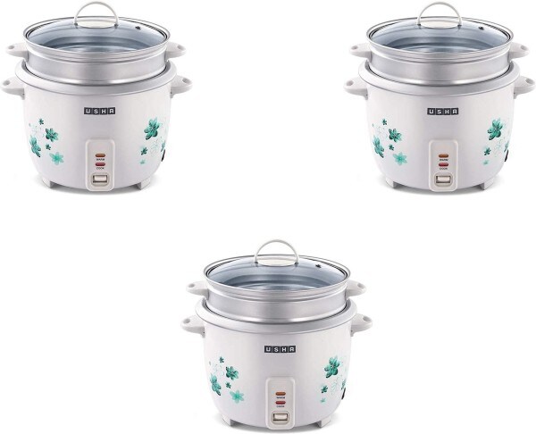 Usha Muli-3718 1.8 L Rice Cooker (White)
