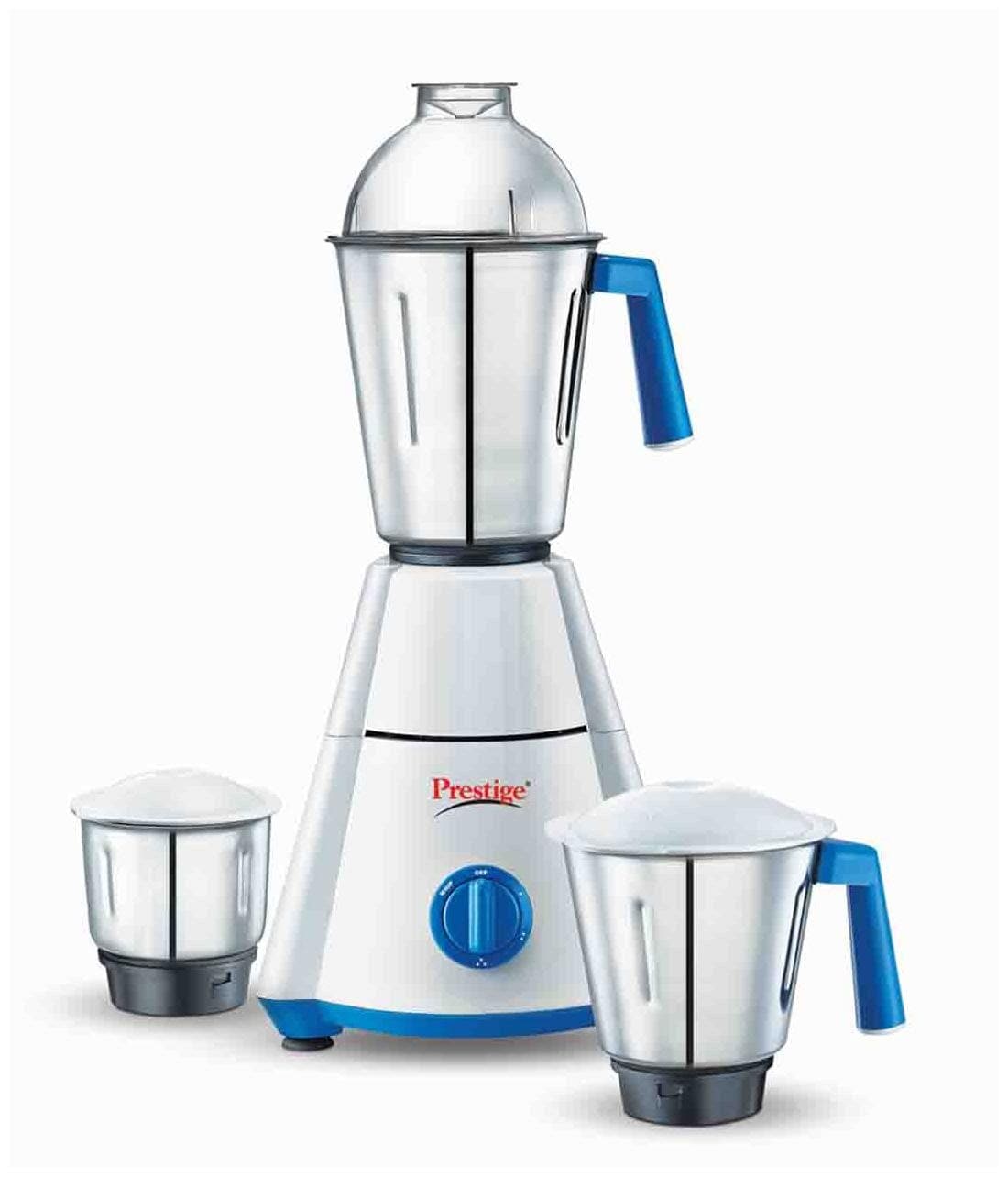 Prestige Nakshatra 500W Mixer Grinder (Blue & White, 3 Jar)