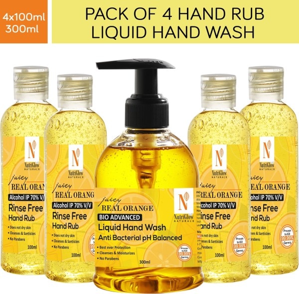 NutriGlow Naturals Juicy Real Orange Hand Wash (300ML)
