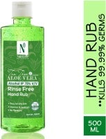 NutriGlow Naturals Tea Tree & Aloe Vera Rinse Free Hand Rub Hand Sanitizer (500ML)