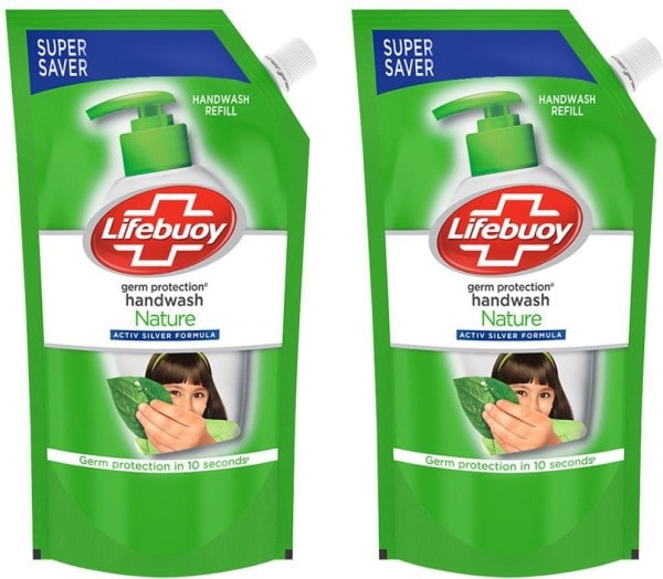 Lifebuoy Nature Germ Protection Activ Silver Formula Hand Wash (750ML, Pack of 2)
