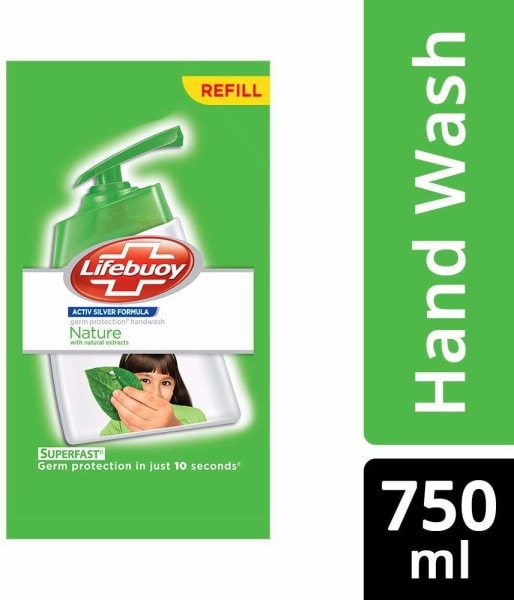 Lifebuoy Nature Germ Protection Activ Silver Formula Hand Wash (750ML)