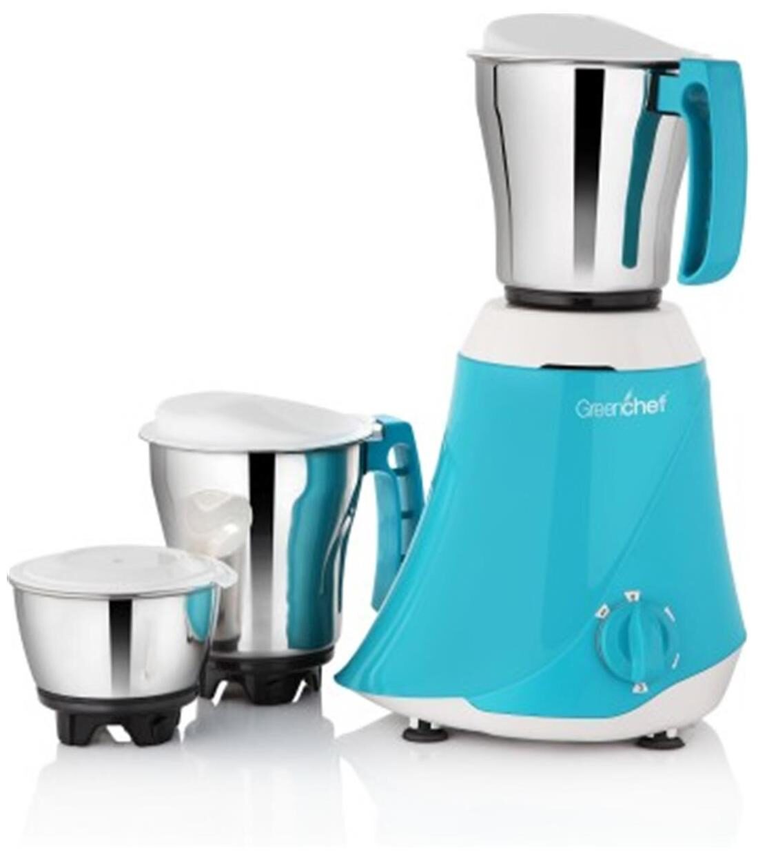 Greenchef Neto 550W Mixer Grinder (Sky Blue, 3 Jar)