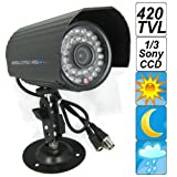 BW Night Vision CCTV Security Camera (Black)