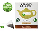 Teamonk Nilgiris 10 Pyramid Teabages White Tea (18GM, 10 Pieces)