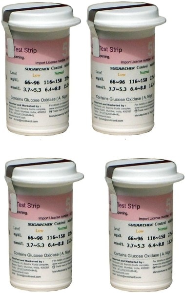 SugarChek Normal Glucometer Strips (200 Strips)