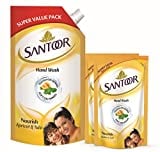 Santoor Nourish Apricot & Tulsi Hand Wash (750ML)