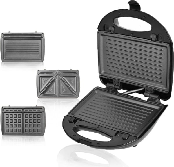 Nova NSM-2417 Grill, Toast, Waffle Sandwich Maker (Black)
