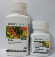 Amway Nutrilite Daily And Alfalfa Calcium Plus (90 Tablets)