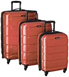 Samsonite Omni PC Spinner Luggage (Brunt Orange, Pack of 3)