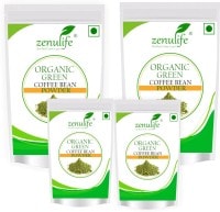 Zenulife Organic Green Bean Coffee (Green, 25GM, Pack of 4)
