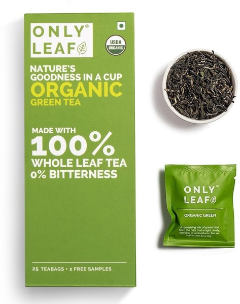 Onlyleaf Organic Green Tea (54GM, 27 Pieces) Price in India