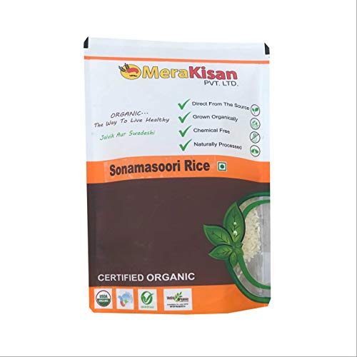 MeraKisan Organic Sona Masuri Rice (1KG) Price in India, Specifications