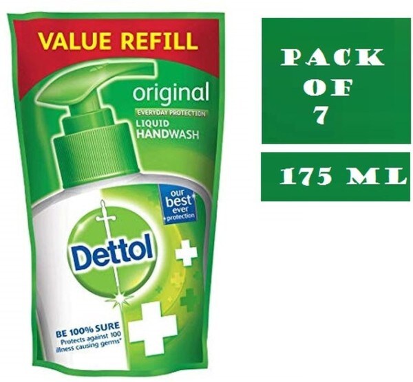 Dettol Original Everyday Protection Liquid Hand Wash (175ML, Pack of 7)