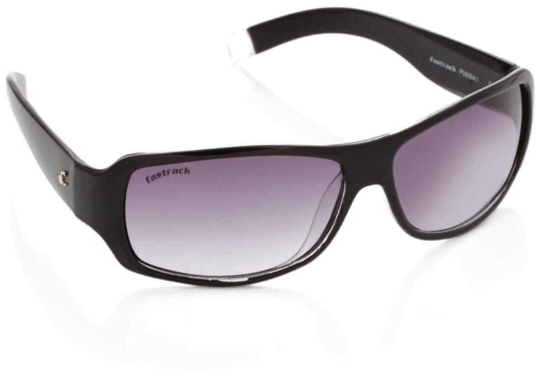 Fastrack P089BK1 Wrap Women Sunglasses (Black, Free Size)