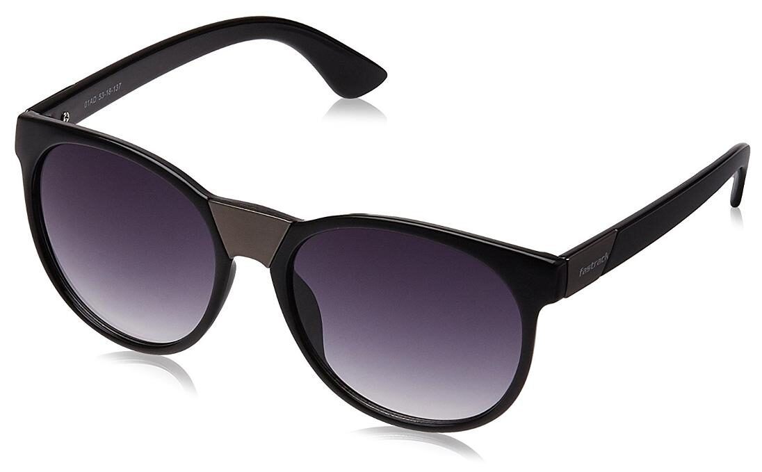 Fastrack P333BK1 Round Women Sunglasses (Black, Free Size)