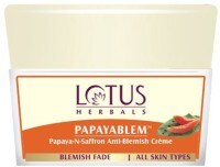 Lotus Herbals Papayablem Papaya-N-Saffron Anti-Blemish Cream (50GM)