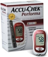 Accu-Chek Performa Glucometer (10 Strips, White)