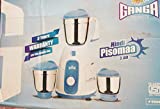 Ganga Pisoma Attsith 3 Stainless Jars 550W Mixer Grinder (Grey, 3 Jar)