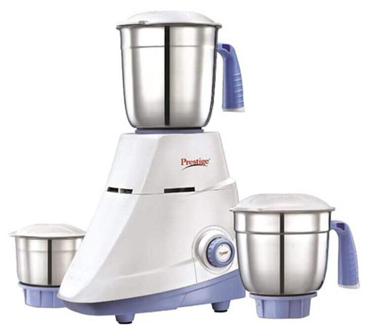 Prestige Popular 550W Mixer Grinder (White, 3 Jar)