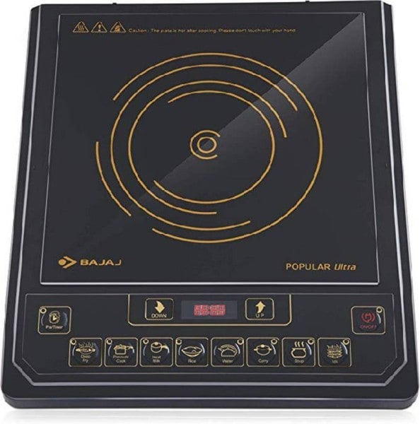 Bajaj Popular Ultra 1400 W Induction Cooktops (Black) Price in India