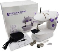 Wonder World Portable Swing Electric Sewing Machine (White)