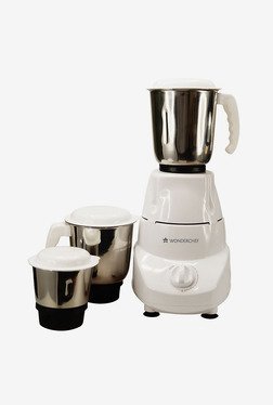 Wonderchef Prato 500W Mixer Grinder (White, 3 Jar)