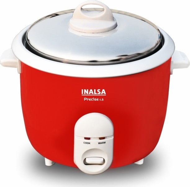 Inalsa Precise 1.5 L Rice Cooker (Red)