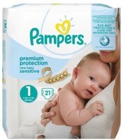 Pampers Premium Protection New Baby Diapers (27 PCS, Size 1)