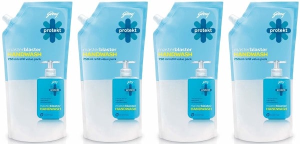 Godrej Protekt Master Blaster Hand Wash (750ML, Pack of 4)
