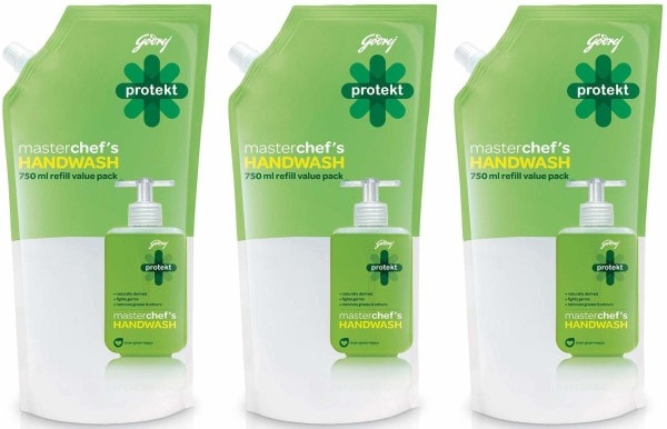 Godrej Protekt Masterchefs Hand Wash (750ML, Pack of 3)
