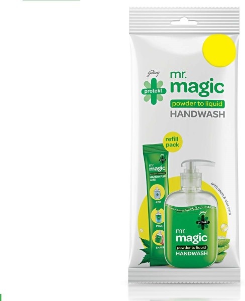 Godrej Protekt Mr. Magic Powder to Liquid Hand Wash (9GM, Pack of 10)