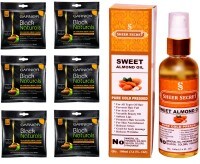 Garnier Pure Cold Pressed Sheer Secret Sweet Almond Oil (Black, 100ML, Pack of 2)