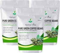 Herbal Vibe Pure Green Beans Coffee (Green, 100GM, Pack of 3)