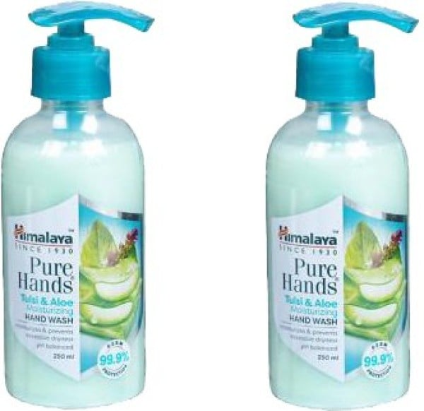 Himalaya Pure Hands Tulsi and Aloe Moisturizing Hand Wash (250ML, Pack of 2)