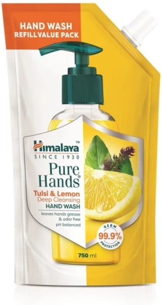 Himalaya Pure Hands Tulsi and Lemon Deep Cleansing Hand Wash (750ML)