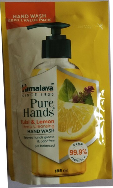 Himalaya Pure Hands Tulsi and Lemon Deep Cleansing Hand Wash (Tulsi and Lemon, 185ML)