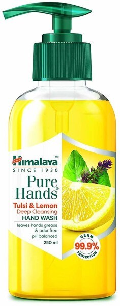 Himalaya Pure Hands Tulsi and Lemon Deep Cleansing Hand Wash (Tulsi and Lemon, 125ML, Pack of 2)