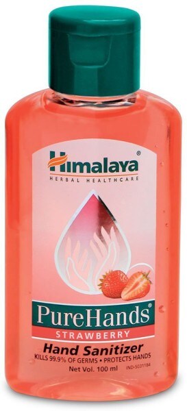 Himalaya PureHands Strawberry Hand Sanitizer (100ML, Pack of 6)