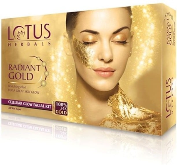 Lotus Herbals Radiant Gold Cellular Glow Facial Kit (37GM, Pack of 1)