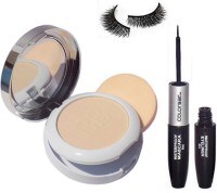 Colorbar Radiant White Uv Fairness Compact With Eye Liner And Mascara (Pack of 3)