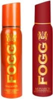 Fogg Radiate + Monarch Body Spray (120ML, Pack of 2)