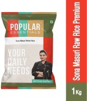 Popular Essentials Raw Premium Sona Masuri Rice (1KG)
