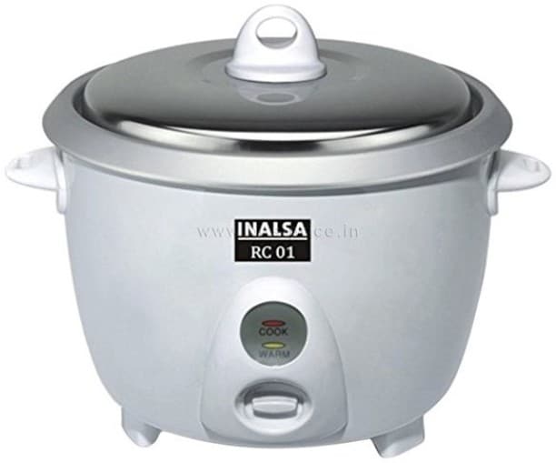 Inalsa RC01 1.8 L Rice Cooker (White)