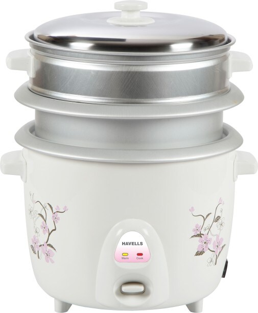 Havells Riso 2 1.8 L Rice Cooker (White)